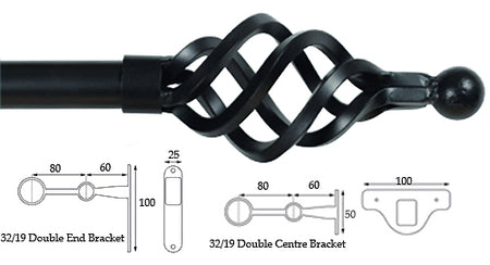 Cameron Fuller 32mm/19mm Double Pole Graphite Cage
