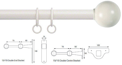 Cameron Fuller 19mm/19mm Double Pole Chalk Ball