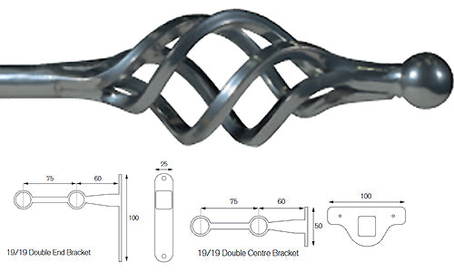 Cameron Fuller 19mm/19mm Double Pole Chrome Cage
