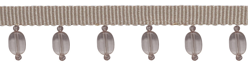 Jones Charm Beaded Trimming, Cabachon, Smoke