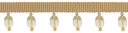 Jones Charm Beaded Trimming, Cabachon, Topaz