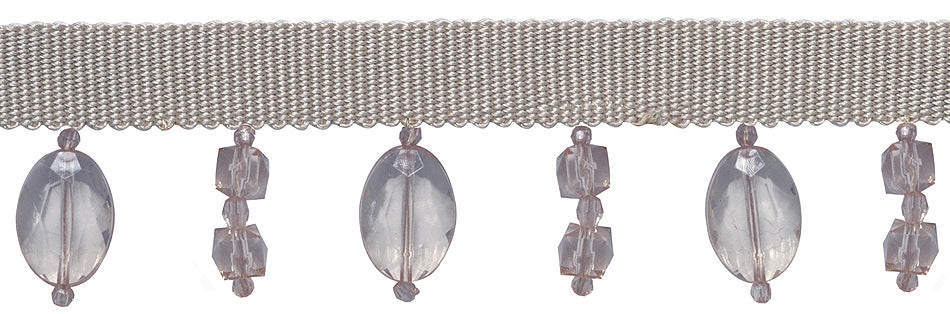Jones Charm Beaded Trimming, Radience, Silver