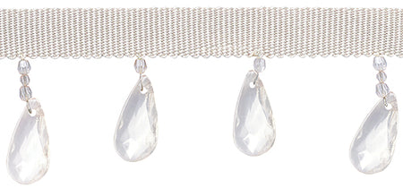 Jones Charm Beaded Trimming, Dew, Crystal