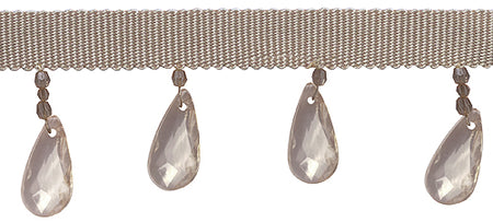 Jones Charm Beaded Trimming, Dew, Smoke