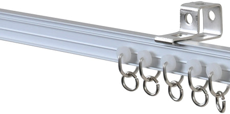 Renaissance I-Beam Aluminium Curtain Track, White