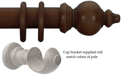 Cameron Fuller 63mm Pole Walnut Oriental