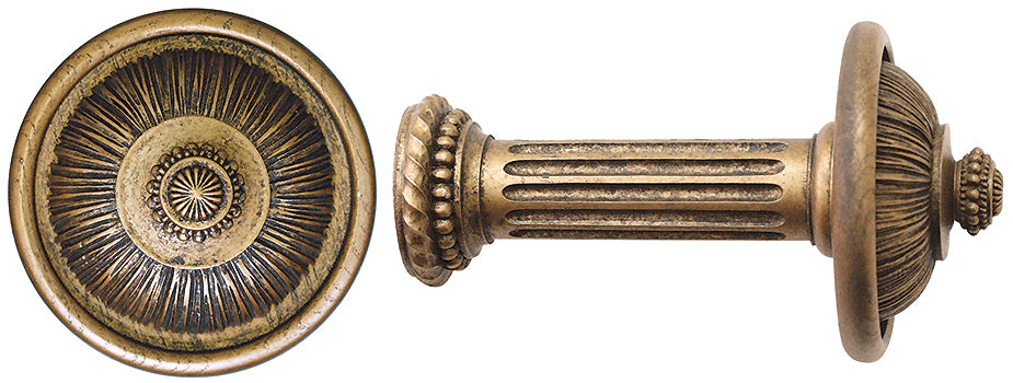 Jones Florentine Holdback Pleated Ball Antique Gold