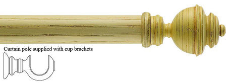 Byron & Byron 35mm, 45mm Pole Aercolaneum Buttermilk Scratched