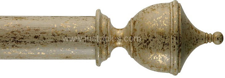 Byron Classic 55mm, 67mm Curtain Pole Osterley Florentine White