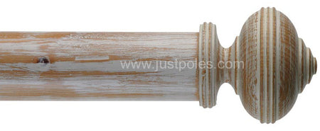 Byron Classic 55mm, 67mm Curtain Pole Hardwick Stripped Pine