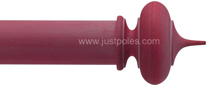 Byron & Byron Classic 55mm, 67mm Curtain Pole Alton Red