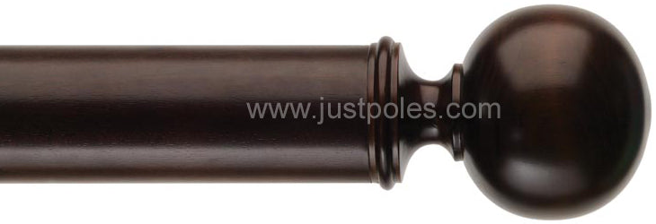 Byron & Byron Classic 55mm, 67mm Curtain Pole Cronkill Dark Oak