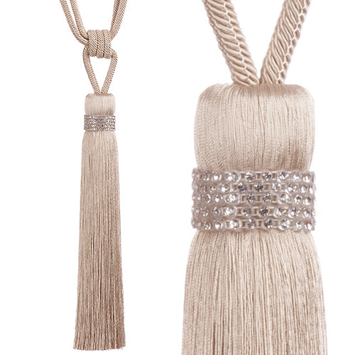Jones Tiffany Rope Tieback, Beige
