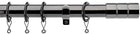 Integra  Brooklyn 28mm Curtain Pole, Black Nickel