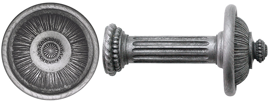 Jones Florentine Holdback Pleated Ball Pewter