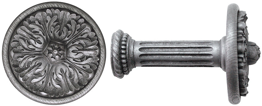Jones Florentine Holdback Acanthus Pewter
