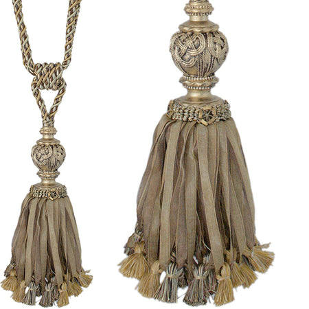 Jones Florentine Rope Tieback Ribbon, Bronze