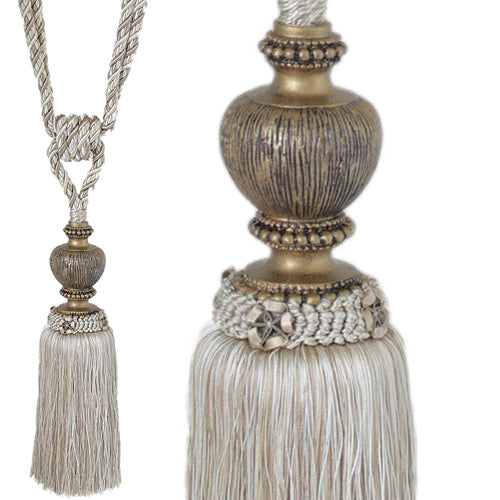 Jones Florentine Rope Tieback Large, Beige