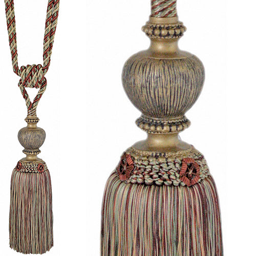 Jones Florentine Rope Tieback Large, Jewel