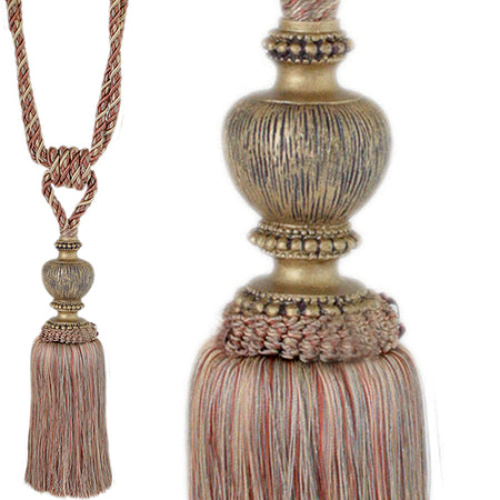 Jones Florentine Rope Tieback Medium, Terracotta