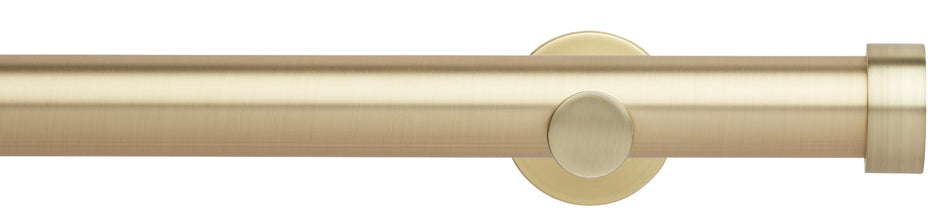 Neo 35mm Eyelet Curtain Pole, Gold, Endcap Finial