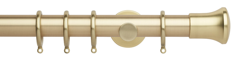 Neo 35mm Curtain Pole, Gold, Trumpet Finial