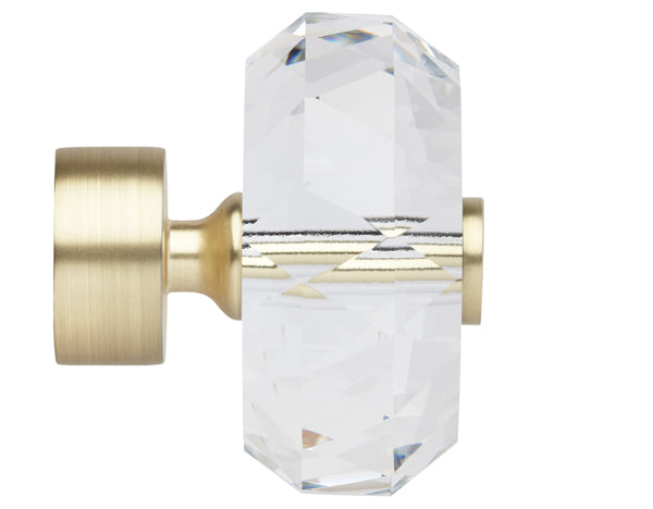Neo Premium 35mm Faceted Ellipse Finial Only, Gold