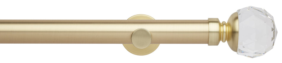 Neo Premium 35mm Eyelet Pole Gold, Faceted Ball