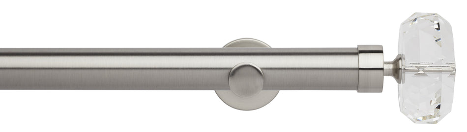 Neo Premium 35mm Eyelet Pole Stainless Steel, Faceted Ellipse