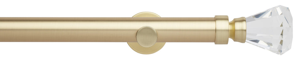 Neo Premium 35mm Eyelet Pole Gold, Faceted Trumpet
