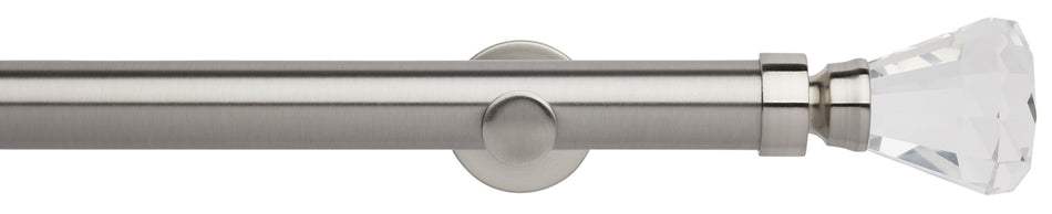 Neo Premium 35mm Eyelet Pole Stainless Steel, Faceted Trumpet