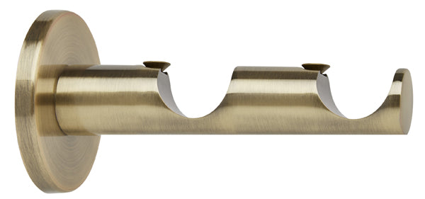 Neo 28mm Double Cylinder Bracket, Spun Brass