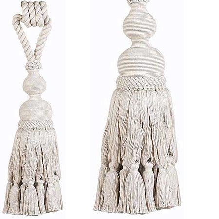 Hallis Naturals Large Rope Tieback, Linen