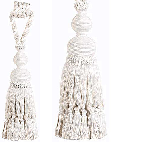 Hallis Naturals Large Rope Tieback, Natural/Linen