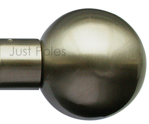 Jones Lunar 28mm Finial Sphere Ball Burnished Brass