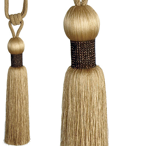 Rolls Curtain Tieback Diamante, Gold