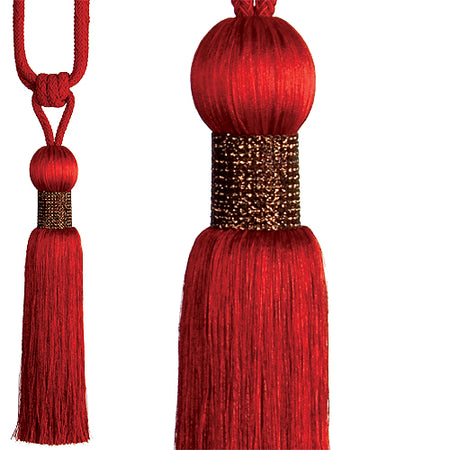 Rolls Curtain Tieback Diamante, Red