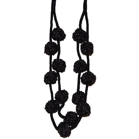 Hallis Rope Tie back, Opus Pom Pom, Black