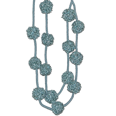 Hallis Rope Tie back, Opus Pom Pom, Duckegg