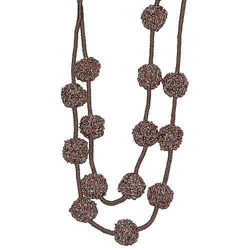 Hallis Rope Tie back, Opus Pom Pom, Mocha