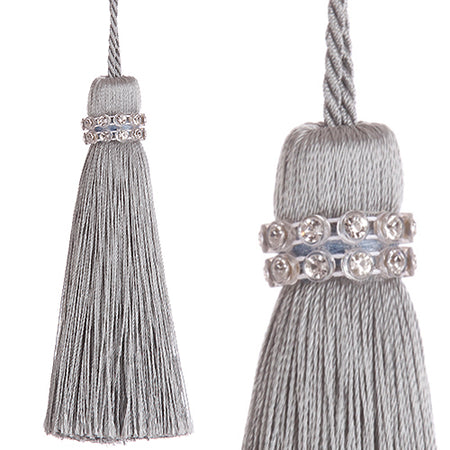 Jones Tiffany Rope Key Tassel, Silver