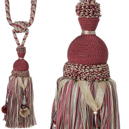 Jones Interlude Rope Tieback Beaded, Rose