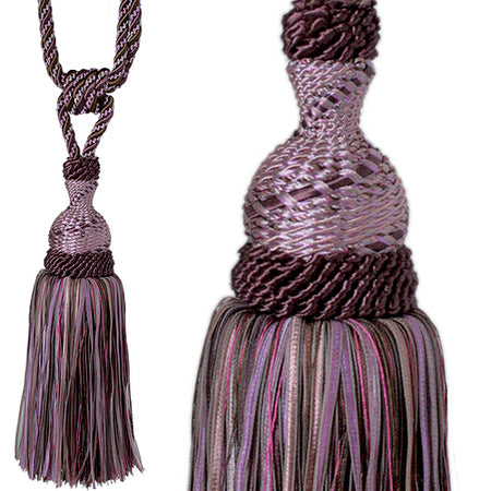 Jones Interlude Rope Tieback, Aubergine