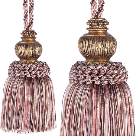 Jones Rope Key Tassel Florentine, Chalk Pink