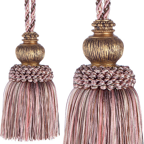 Jones Rope Key Tassel Florentine, Chalk Pink