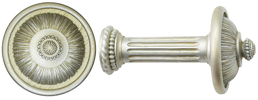 Jones Florentine Holdback Pleated Ball Champagne Silver