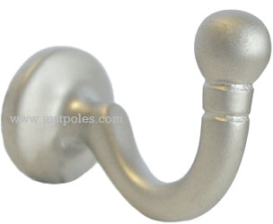 Jones Large Ball End Tassel Hook, Matt Nickel