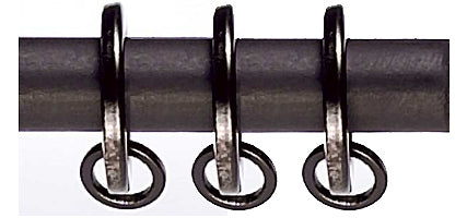 Artisan Wrought Iron Curtain Pole Rings 12mm/16mm