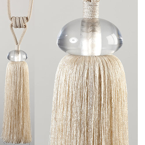 Hallis Sonata Rope Tieback, Crystal, Pearl