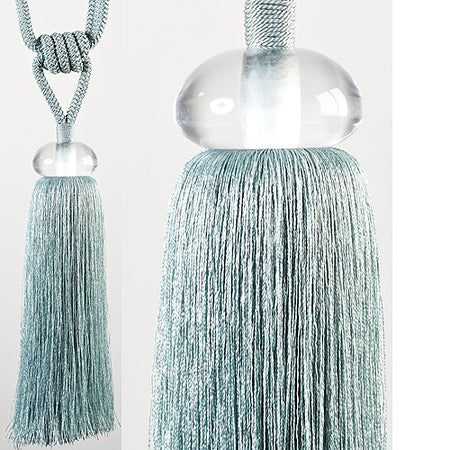 Hallis Sonata Rope Tieback, Crystal, Duckegg